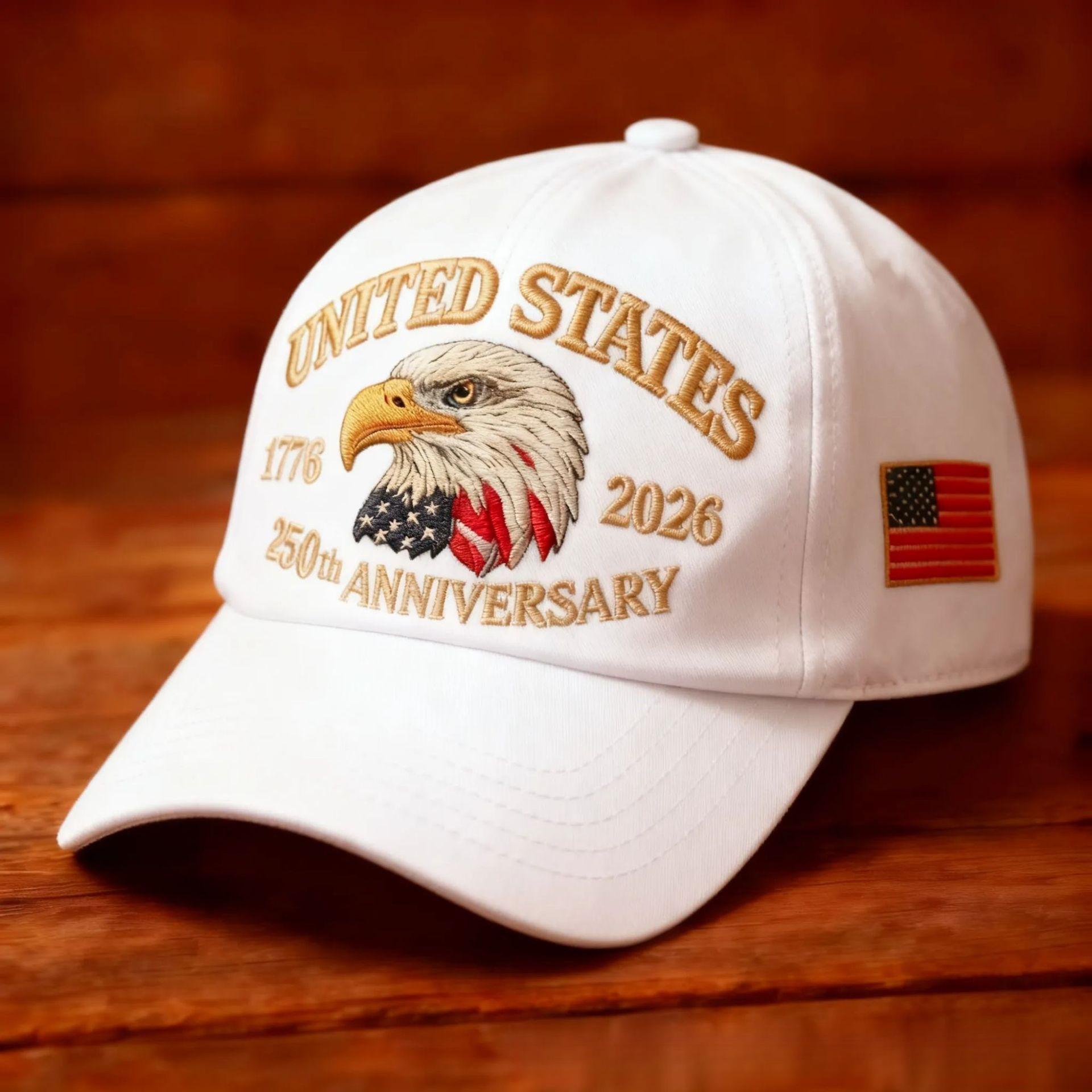 2026 New Printed Hat Marine Corps 250th Anniversary Cap Baseball Cap with National Flag