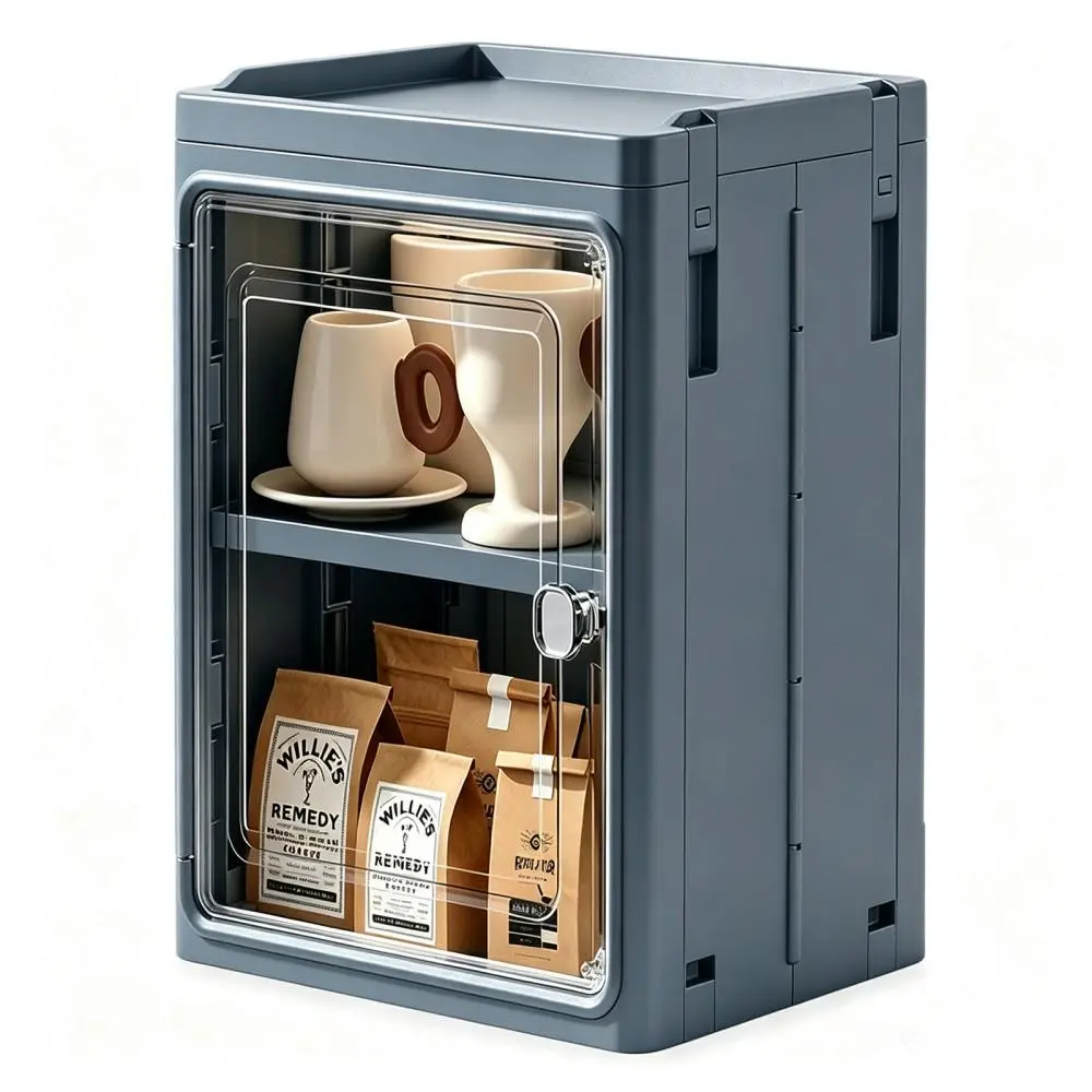 Modern Plastic Rolling Ultra-thin Independent Cabinet-multi-layer Storage Organization Unit, with 360 Rotating Casters, Adjustable Shelves, Narrow Dust-proof Design, Large-capacity Bathroom and Kitchen-small Room Organization Products (gray /1 Floor)