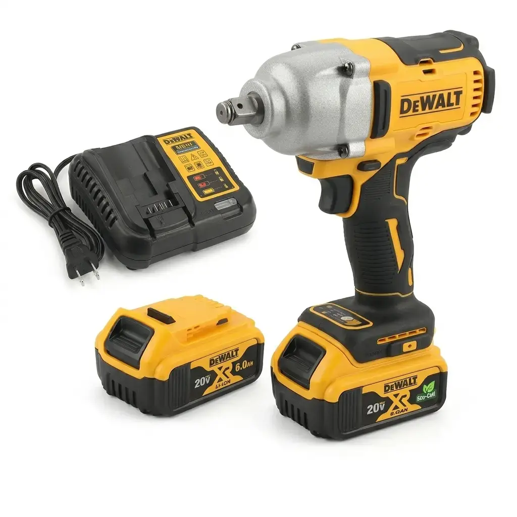 DEWALT DCF900 1/2 in High Torque Brushless Cordless Impact Wrench, 20V Cordless Tools with Lithium-Ion Batteries, Hog Ring Anvil for Tire Change, Durability-Focused Design for DIY Enthusiasts, High Torque Impact