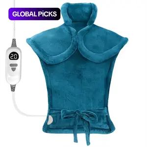 Large Electric Multifunctional Heating Pad for Back, Neck and Shoulders, 26"x35" Soft Flannel Heat Pad with Adjustable Strap, Fast Heating, 6 Heat Settings, Auto Shut-Off, Machine Washable, UL Certified, Birthday Gifts for Women Men Mom Dad Elderly