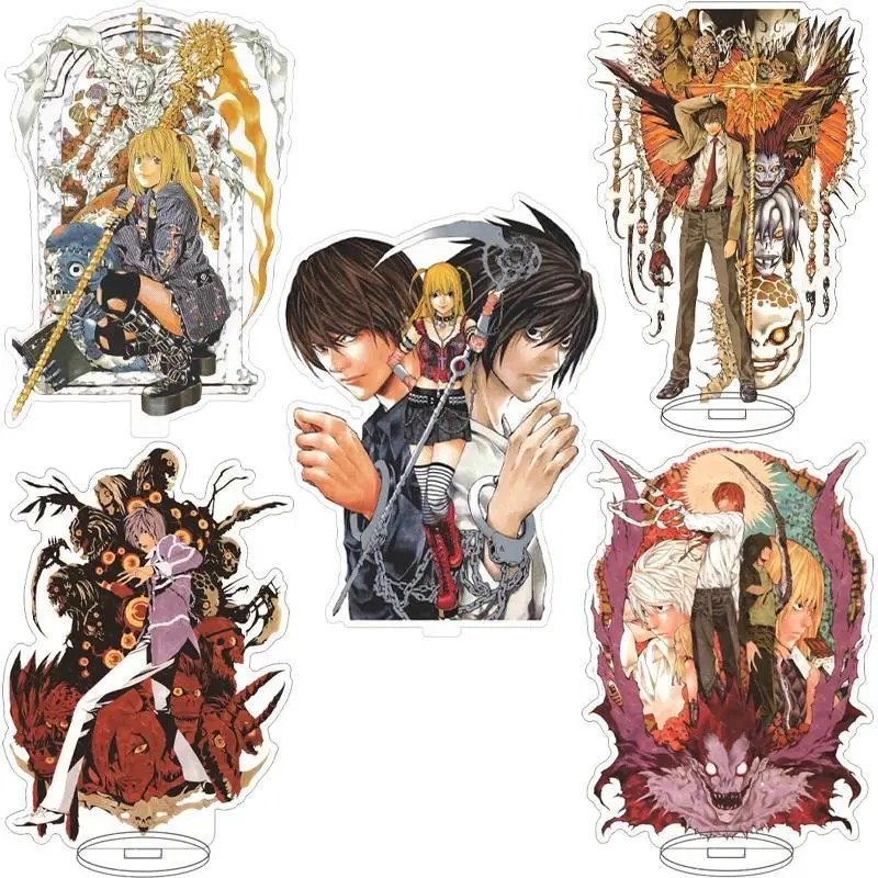 16CM Anime Figure Death Note Yagami Raito Amane Misa Mikami Teru L·Lawliet Nate River Cos Acrylic Stand Ornaments Chrismas Gifts