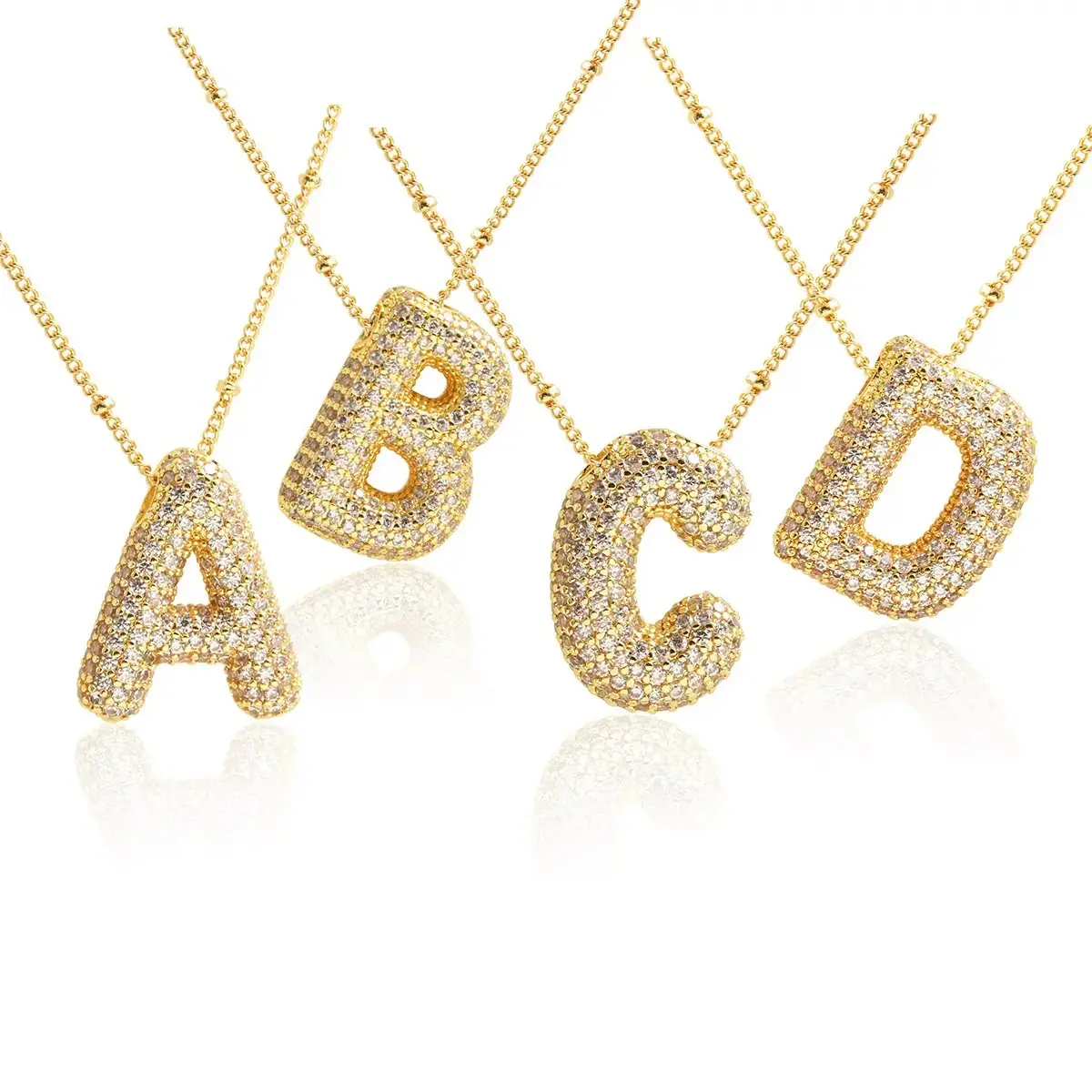 [Summer Offer] New Letter Necklace Balloon 26 Letter Pendant High-end Exquisite Necklace Shiny Family Girlfriend Memorial Gift