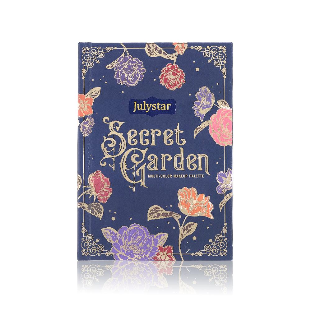 Julystar Secret Garden Makeup Palette, 4-In-1 Multicolor Eyeshadow + Blush Highlighter Contour Set, All-In-One Makeup Kit for Beginners