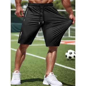 Men’s high-stretch summer sports shorts with a drawstring waist and zipped pockets, featuring reflective prints. Ideal for workouts, jogging, football, basketball, golf and more.