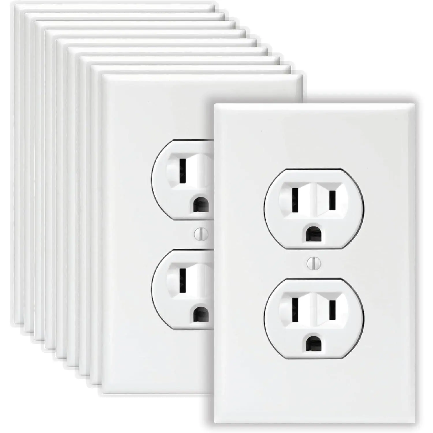 Pretend Electrical Outlet Decal Stickers 10 Pack- High-Resolution Hilariously Funny Joke Prank Power Outlet Decals, Wall Outlet Decal Gag Is Great For Office and Airport