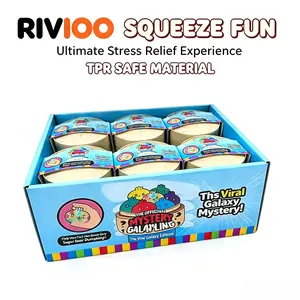 RIVIOO Unzip the bun explosion artifact, pinch the music gift blind box creative simulation vent bun decompression toy