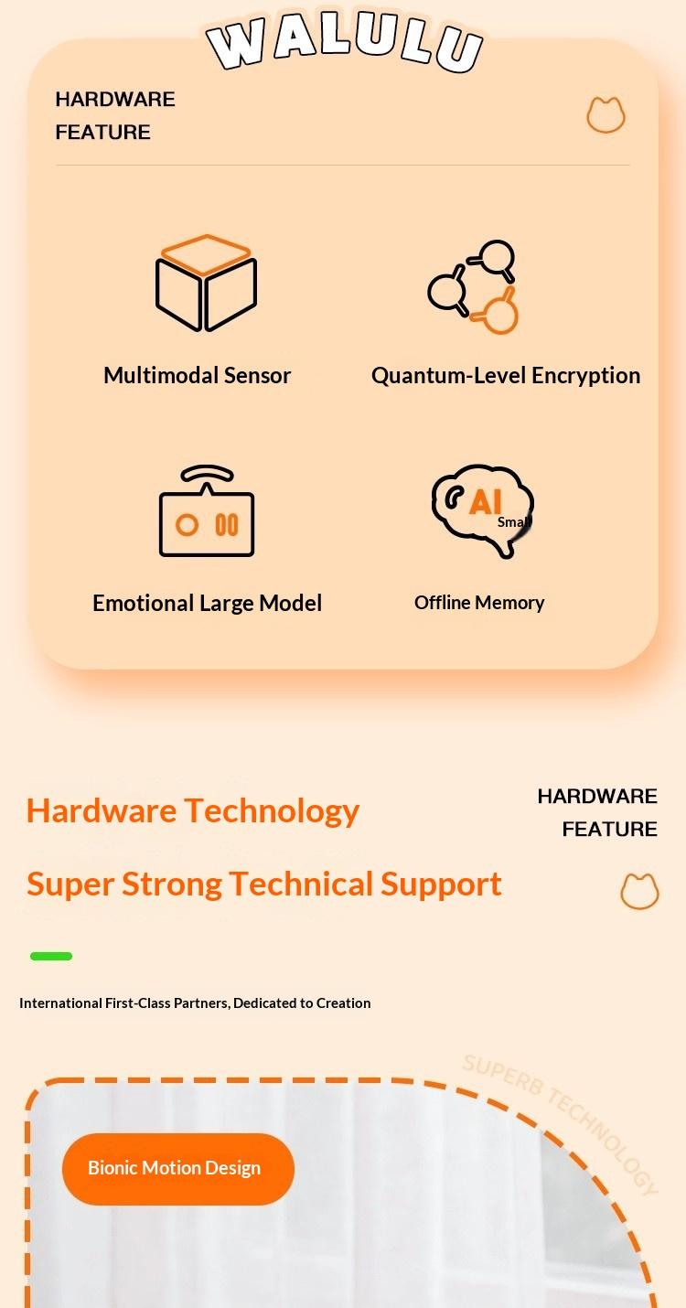 WALULU Cat AI Talking Toy Emotional Companion Plush Doll Children Trendy Gift Electronic Pet Interactive Plaything