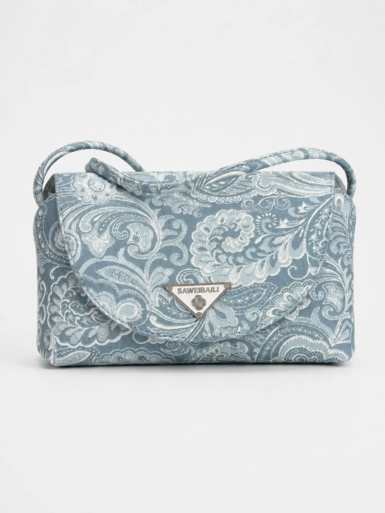 Women's Vintage Paisley Print Crossbody Bag, Flip Cover Shoulder Bag, Casual All-Season Small Square Bag, Trendy and Versatile Accessory
