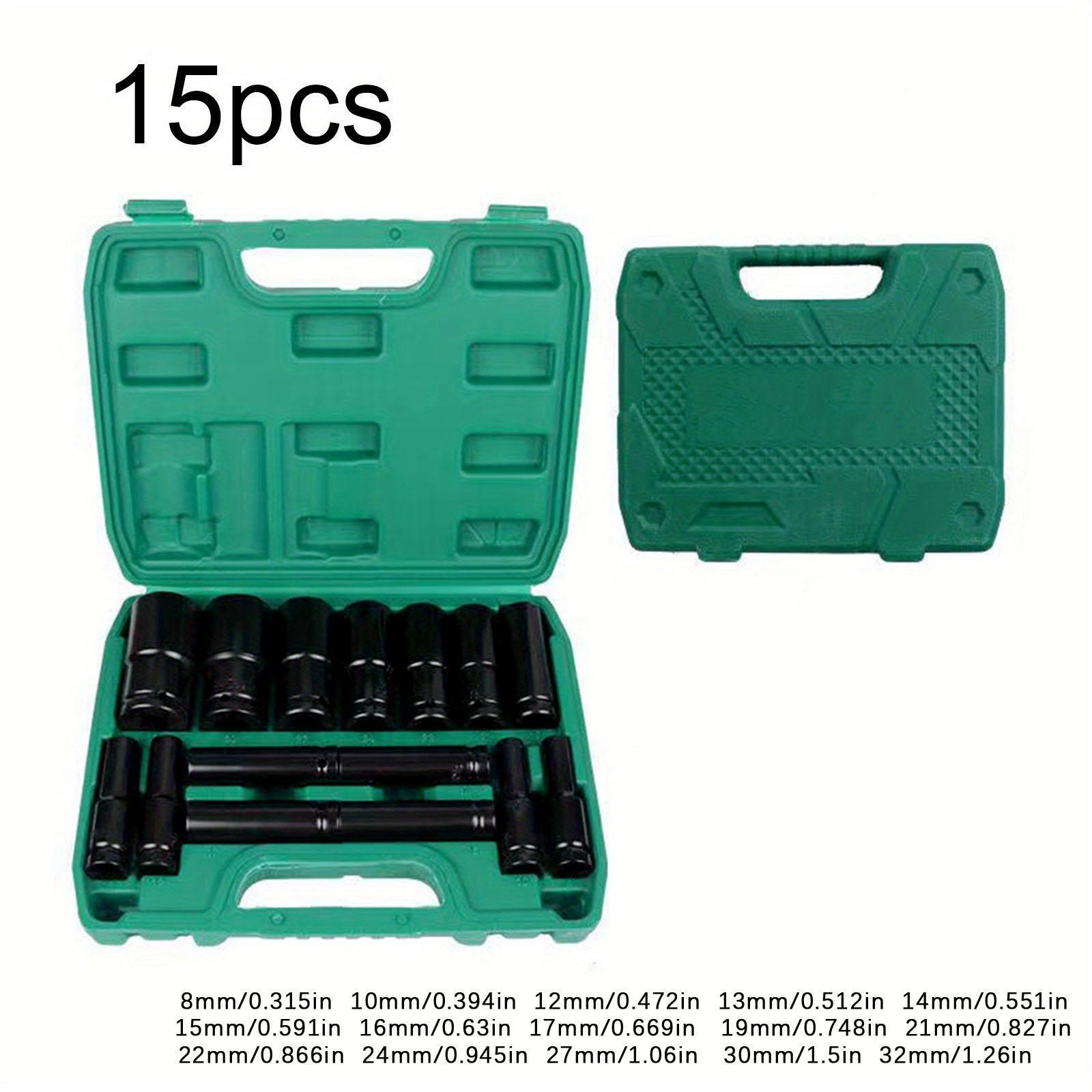 Socket Wrench Set, High Strength Carbon Steel Socket Wrench Set, Professional Durable and Sturdy Tool Set for Car & Mechanical