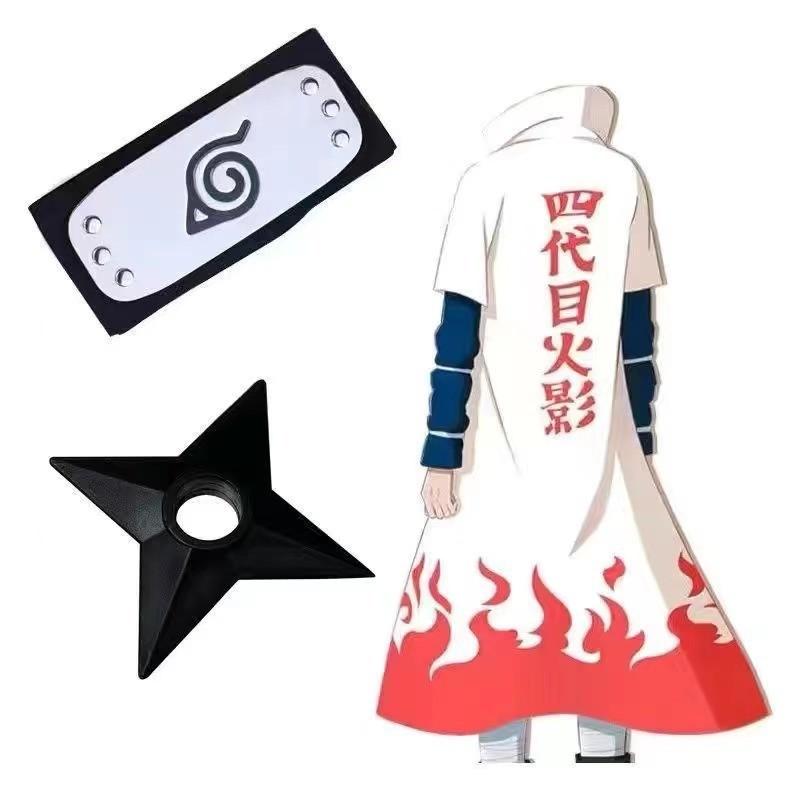 European American Halloween Cosplay Ninja Naruto Akatsuki Fourth Generation Cloak