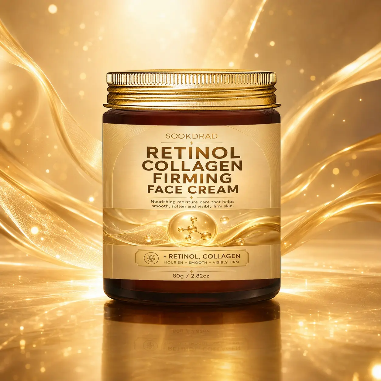 Retinol Collagen Firming Face Cream, retinol, collagen, nourish, smooth, visibly firm, face, 2.82oz, 80g