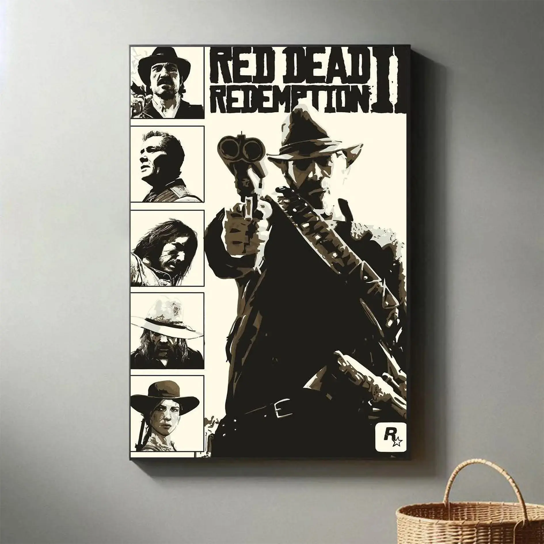 Red Dead Redemption 2 Poster, RDR Posters, Video Game Poster, game poster, collectible gift, game enthusiast poster, player poster, suitable for bedroomliving roomgame room