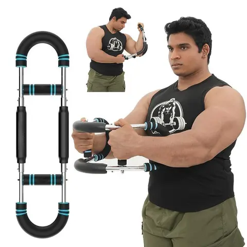 Men's Forearm Strengthener - Detachable Portable Metal Springs Strength Training Accessory, 3-Level Adjustable Grips (60-100lb Resistance), Home & Office Fitness Equipment for Arm, Chest, Back, Legs Training