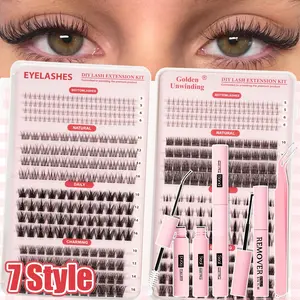 Angel Style Comic False Lashes, Dense D Curl, Natural Look, Lightweight, Suitable for Makeup, Cosplay, Home Use, Recyclable