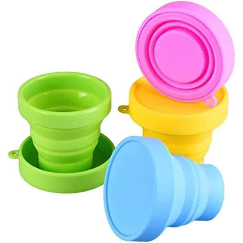 Collapsible Cup Compact ,   Grade Folding Mug with , Expandable Retractable Drinking Set, Portable, Pocket Size for Outdoor Camping Travel and Hiking