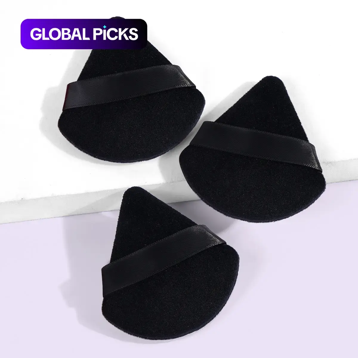 Triangular Soft Powder Puff, 3/5 Pcs Dry-and-Wet Makeup Sponge Puffs for Foundation and Concealer, Beauty Puff for Summer Makeup #GLOBAL PICKS