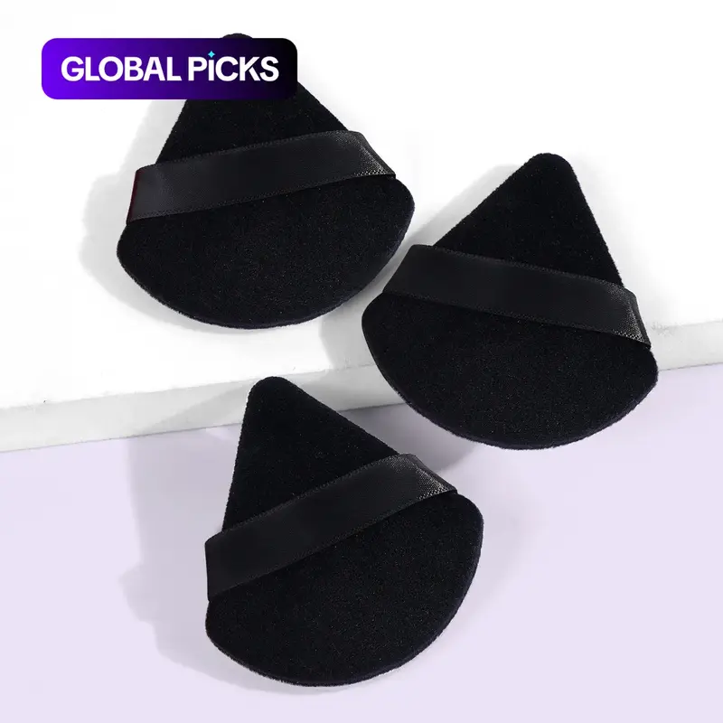 Triangular Soft Powder Puff, Triangle Powder Puff, 3/5 Pcs Dry-and-Wet Makeup Sponge Puffs for Foundation and Concealer, Beauty Puff for Summer Makeup, Powder Puff Set