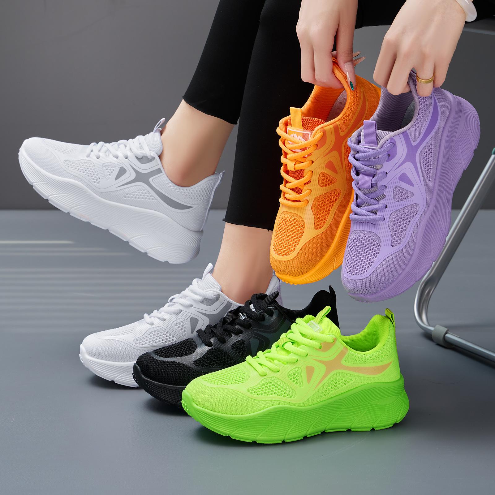 Women's spring and summer breathable sports shoes, comfortable and versatile casual shoes, fashionable low-cut casual shoes