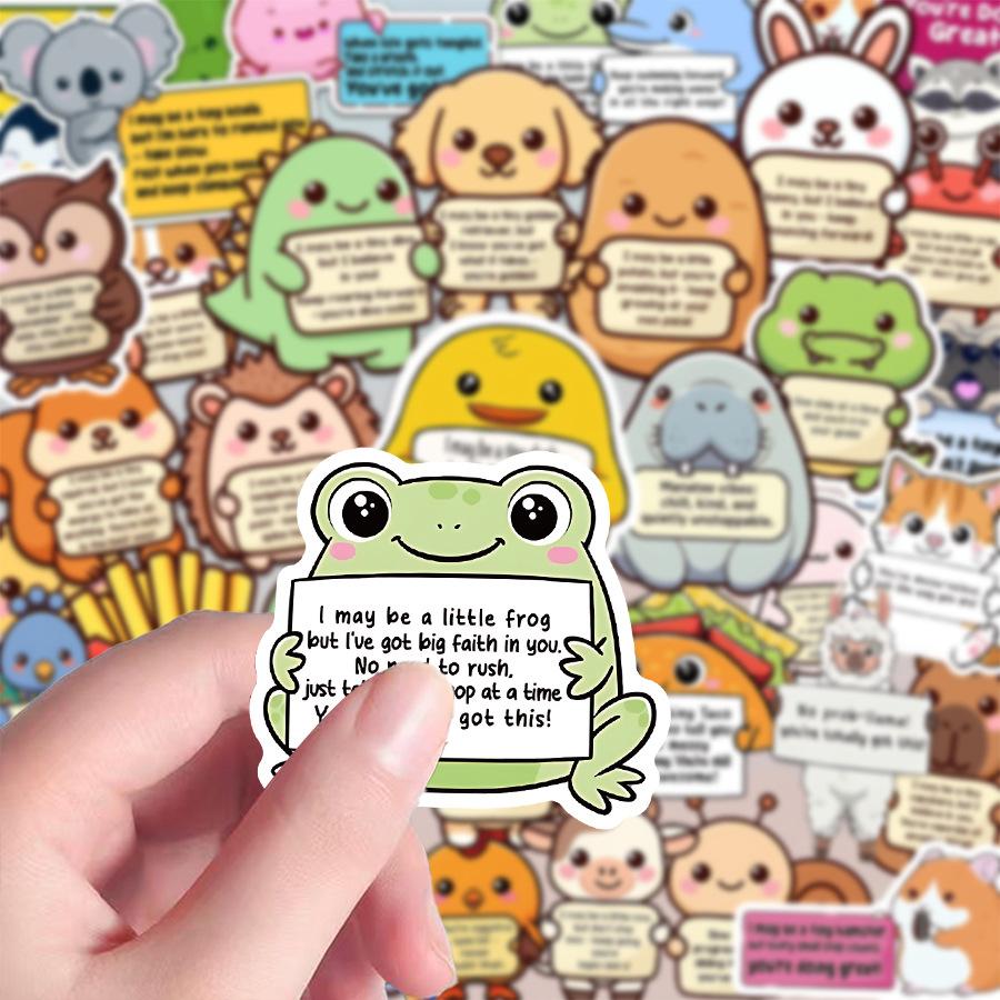 50PCS Aesthetic Animal Graffiti Stickers Pack, Cute Waterproof Vinyl Decals for Boys Girls Skateboard Scrapbooking Phone Case Sticker bombing my hydro flask with these cute animals! 50 waterproof PVC decals!#animalstickers#waterbottlestickers