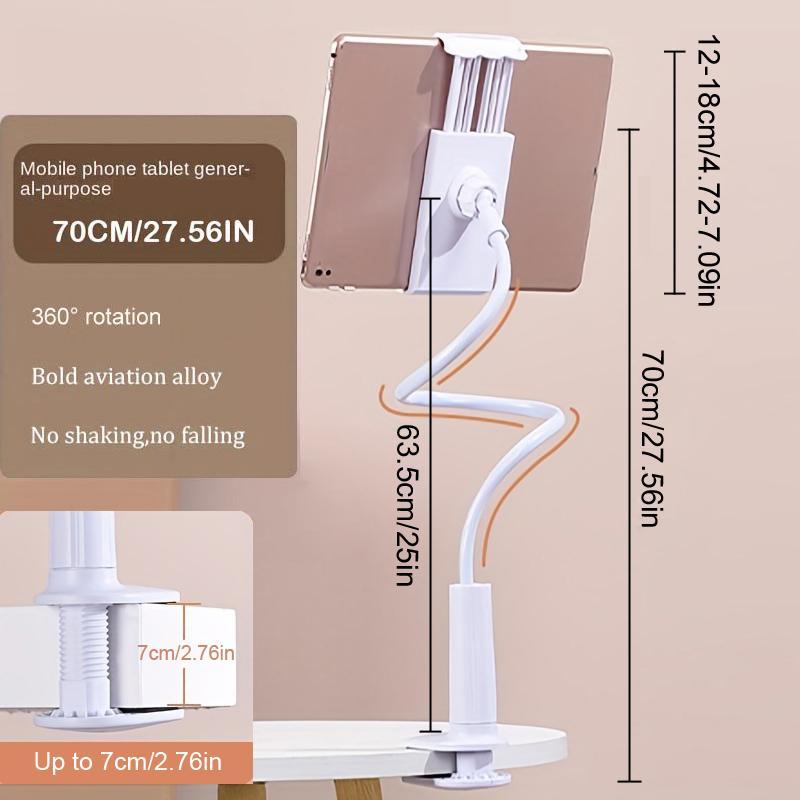 Adjustable Desktop Phone & Tablet Holder Mount, Summer&nbsp;360&deg; Rotatable Metal Cellphone Stand, Desk Smartphone Holder for Bedroom Office Use, Phone Accessories for Most Mobile Phones as Bavin Phone Holder,&nbsp;Back to School Gifts,&nbsp;Phone Holder