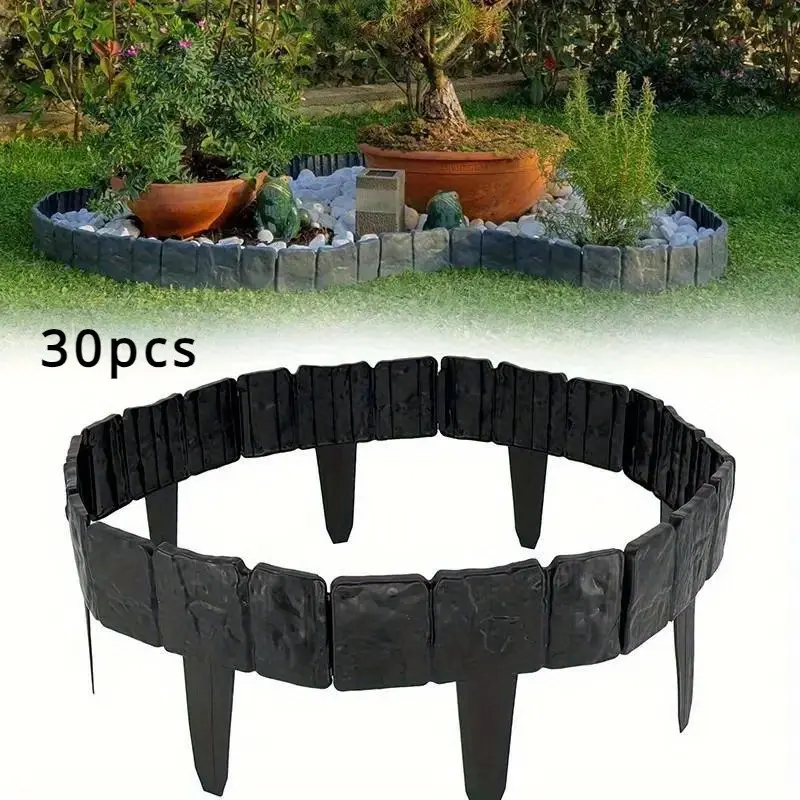 European Style Outdoor Garden Plastic Fence, Yard Decoration Barrier, Foldable Modular Privacy Screen, Home Use Small Enclosure