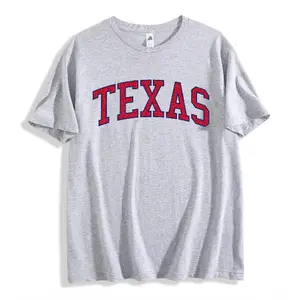 Imily Bela Women's 100% Cotton Vintage Varsity College T Shirt Casual Short Sleeve Round Neck Top Womenswear