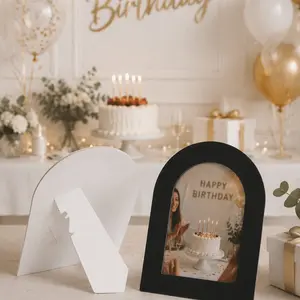 15pcs Creative U-Type Decorative Photo Frames, 4x6 Inch Wall-Mounted Modern Style, Capture Memories, Adhesive Included for Easy Display