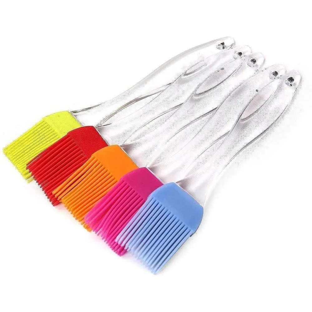 Basting Pastry & BBQ Brush Set -  5 count  BBQ Pastry Oil Brush Turkey Baster,Barbecue Utensil use for Grilling and Marinating (6.89" * 1.28"(L*W))