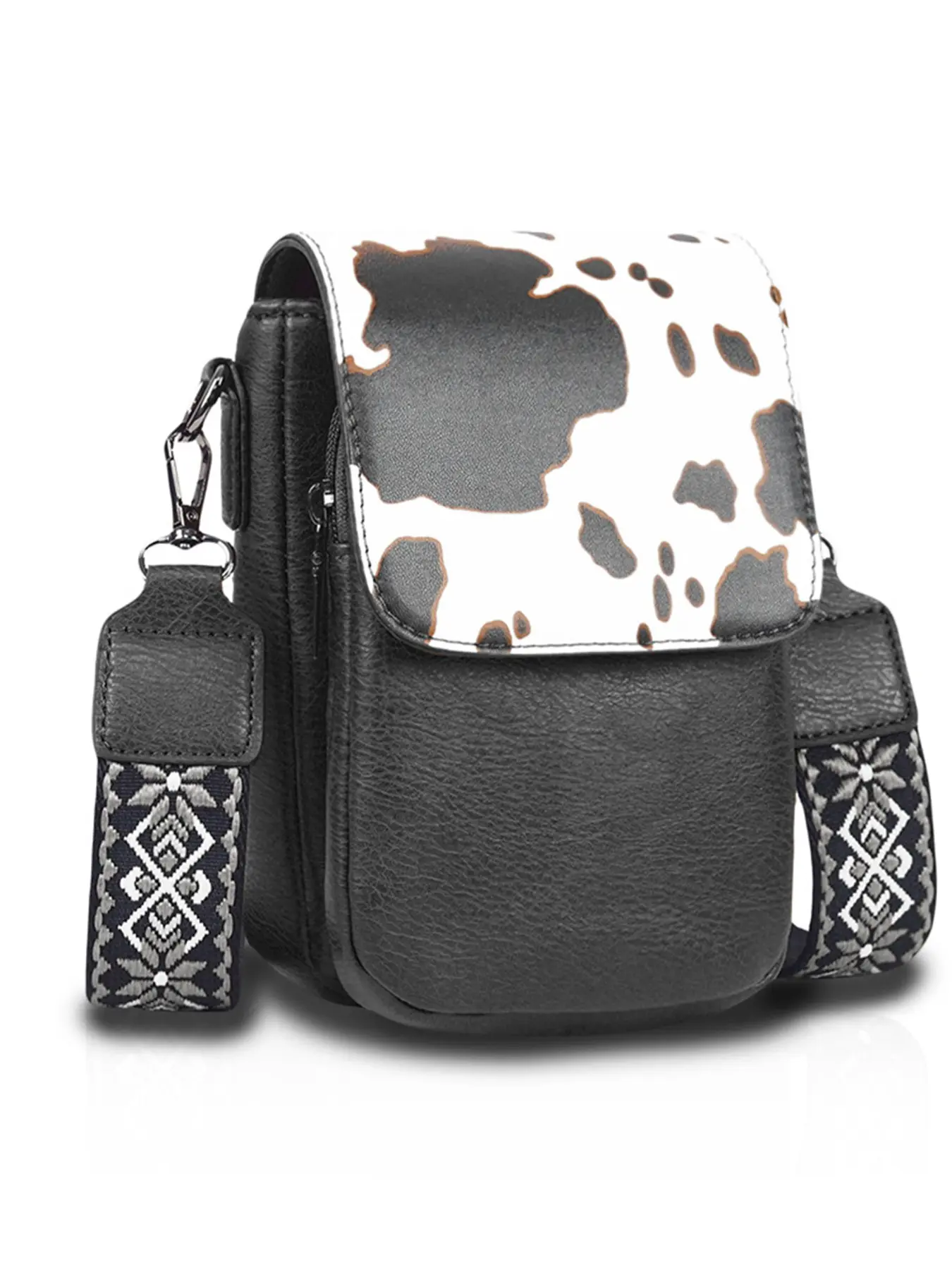 Fashion Retro Zangjin Bag for Women, Lightweight Crossbody Phone Pouch, Single Shoulder Bag, Portable and Stylish Accessory