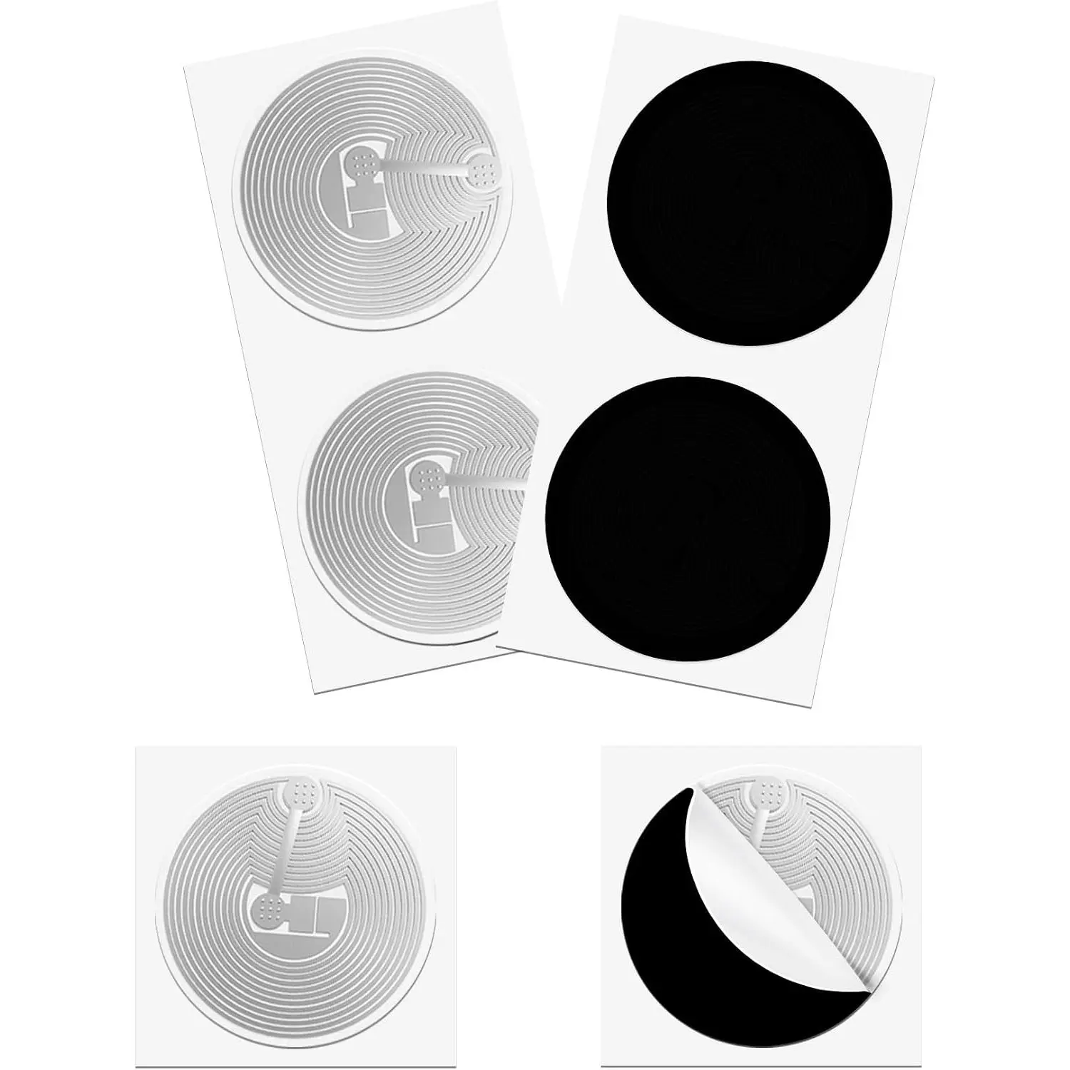 10 count NFC Sticers Blac NFC Tags NTAG215 NFC Sticer Tags 25MM Blac NFC Sticers 504 Bytes Memory Programmable NFC Tags Compatible with Android iOS and NFC Enabled Phones Devices