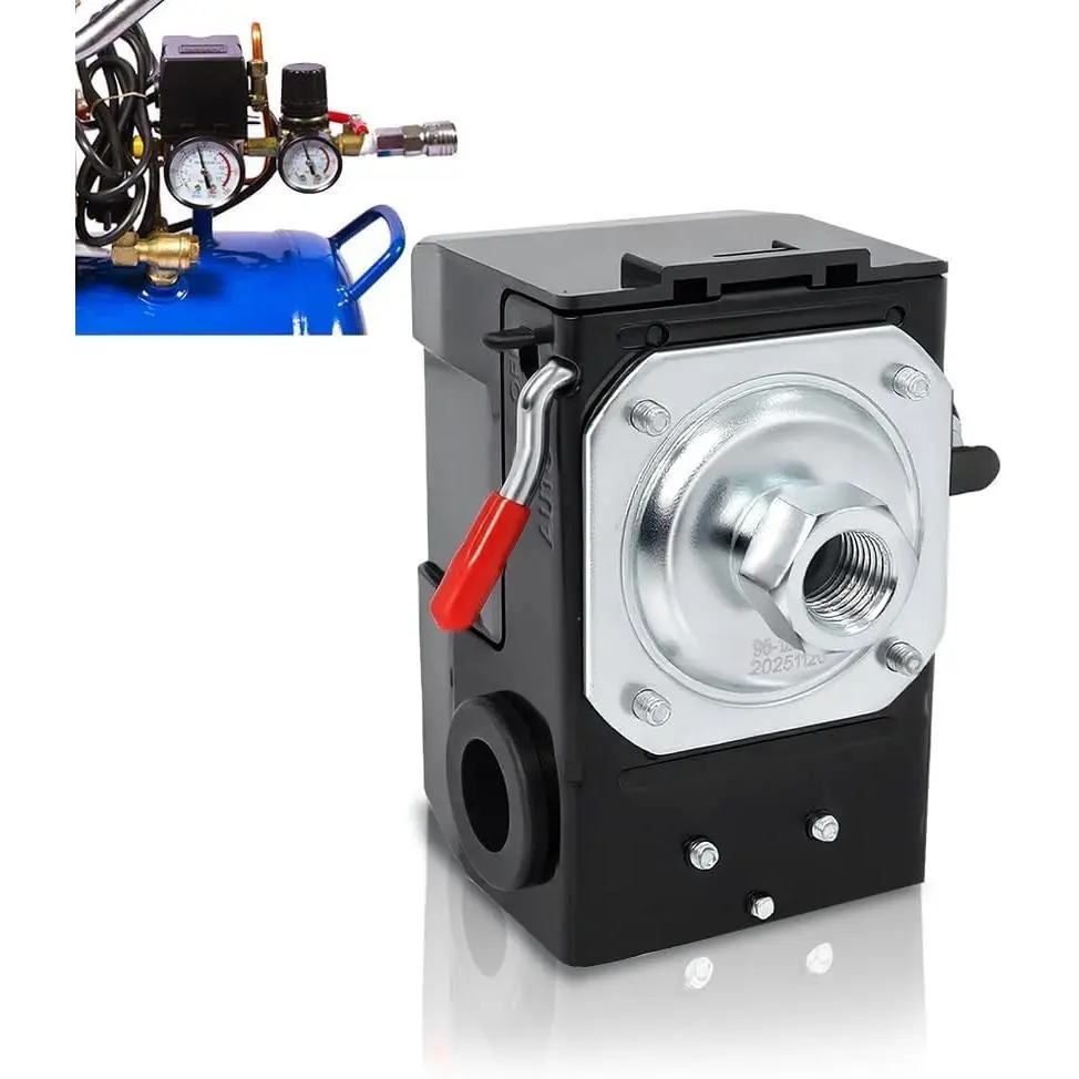Heavy Duty 1port 26 Amp Air Compressor Pressure Switch Control Valve 90-120 PSI