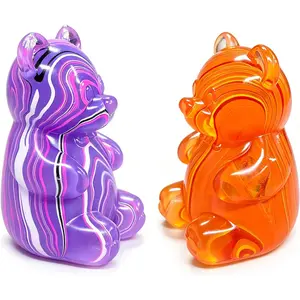 2 Pcs Gummy Bear Squishyies Fidget, Squeeze Stress Balls for Anxiety Relief, Fidget Toys for Adults, Party Favors, Birthday Gifts, Classroom Prizes & Goodie Bag Fillers