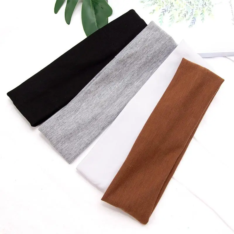 Unisex Plain Wide Solid Cotton Headband - Elastic Stretchy Hair Accessory for Female Yoga, Makeup (20cm*6cm), Fashion, Fitness, Metal, 20X6cm, Fashion Headbands, Women, Wide Band, Fabric