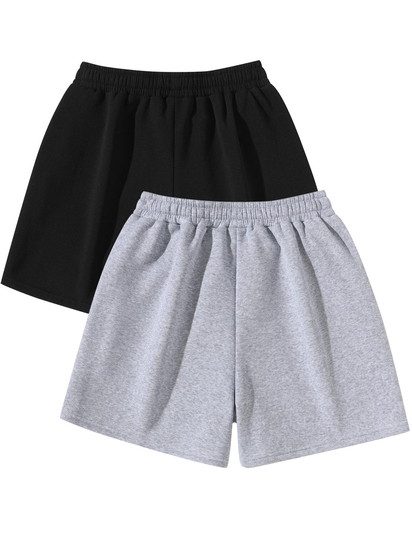 Men's Solid Color Drawstring Waist Shorts, Regular Fit Casual Comfy Breathable Shorts for Daily Wear, Men's Bottoms for All Seasons, Everyday Short Shorts, Homewear, Loungewear