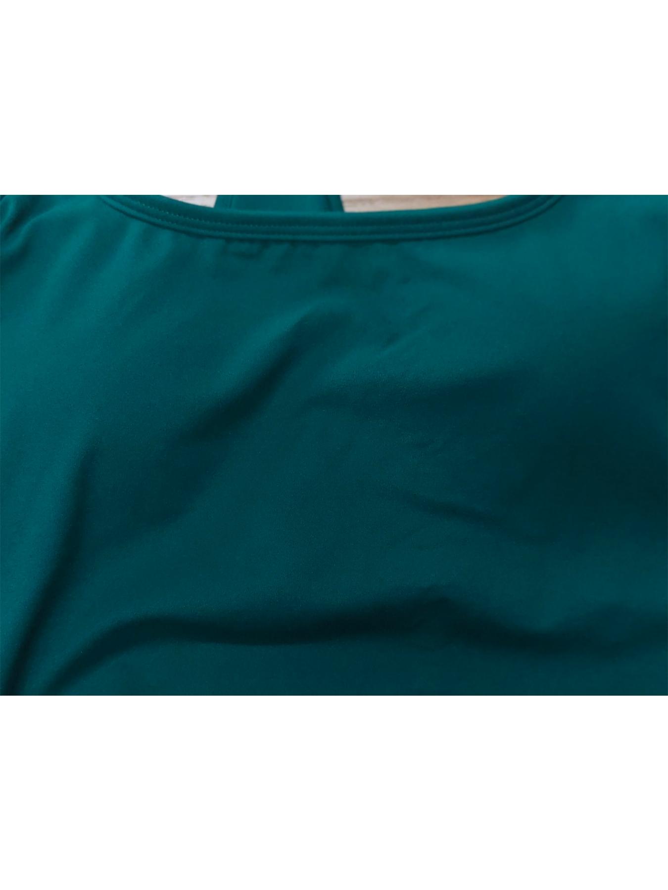 Women's Soft Nylon Elastane Impact Sports Bra Tank Top, Built-In Cushion Design, Elastic Yoga Vest for Golf Tennis Gym Fitness Activities, Yoga Gym Activewear