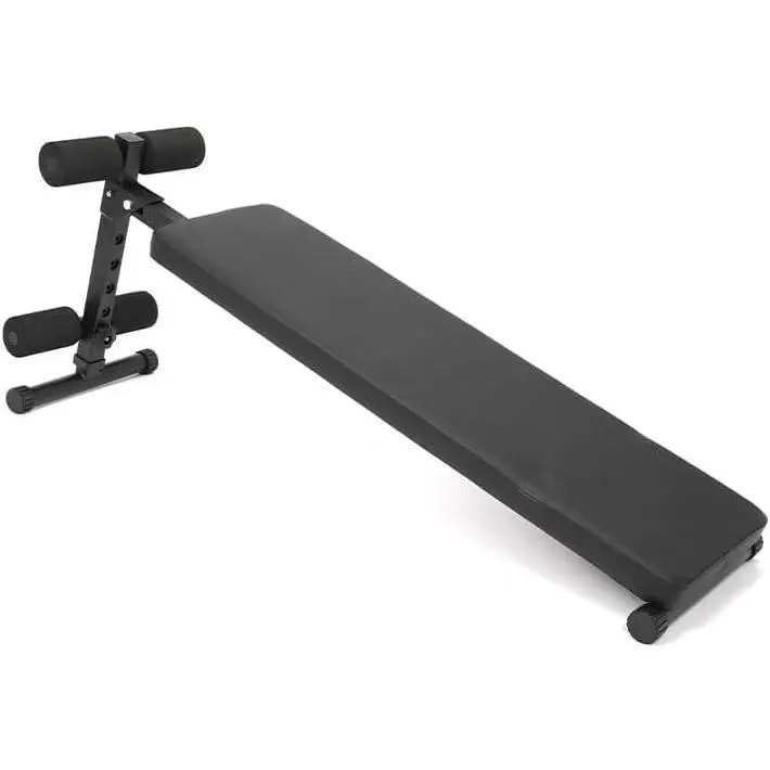 Adjustable Weight Bench & Sit-up Bench for Home Gym, 5-Position Foldable Workout Bench for Full Body Strength Training, 220LBS Heavy Duty Abs & Leg Exercise Station, Space-Saving Portable Fitness Bench for Apartment, Black