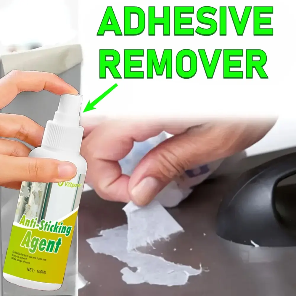 Adhesive Remover Glue Dissolving Spray, Softens Adhesives, Effectively Wipes Away Sticky Residue, Quickly Removes Labels, Car Stickers, Tape, Glue, Decals. Also Removes Glue, Label, and Sticker Residue From Glass, Car Paint, Floors & Walls, Car Care