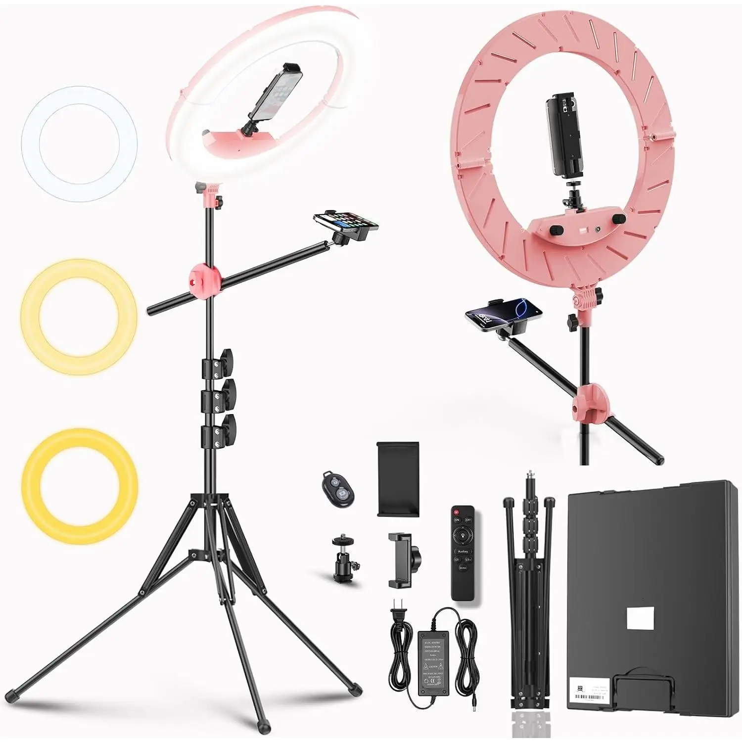 55W18 45cm Ring Light Kit [ Version] 6700K Dimmable LEDRinglightTripod Stand  Phone Holder for  Selfie Makeup LashTattoo Studio Lighting Painting,Photo Video Recording ()
