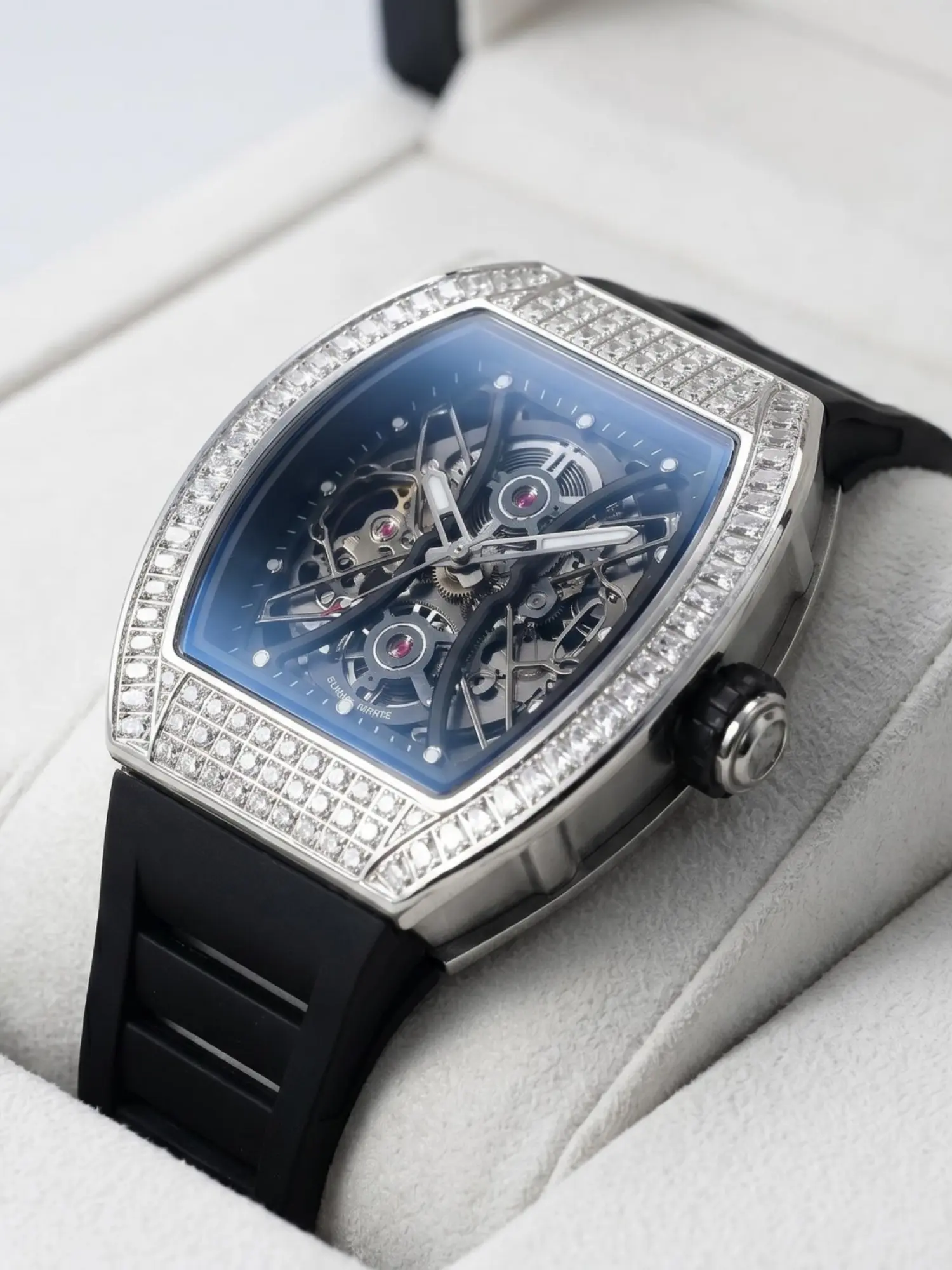 ONOLA Men's Elegant Mechanical Watch, Hollow-Out Design, Glow Display, 3atm Waterproof, Automatic Wind-Up, Perfect Gift