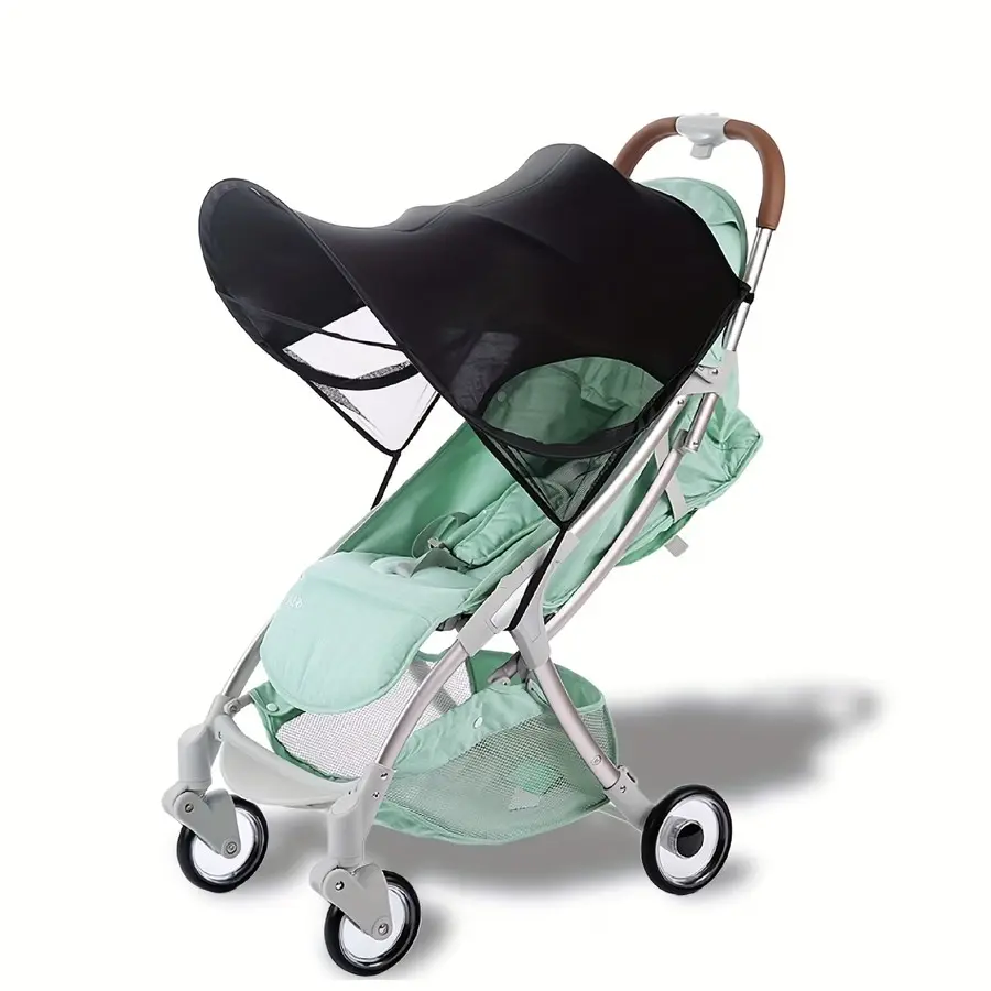 Baby Stroller Canopy, Durable Polyester Material, Full Coverage Travel Sun Shade, Protects Baby From UV Rays, Ideal for Outdoor Use, Traveling Stroller Gear