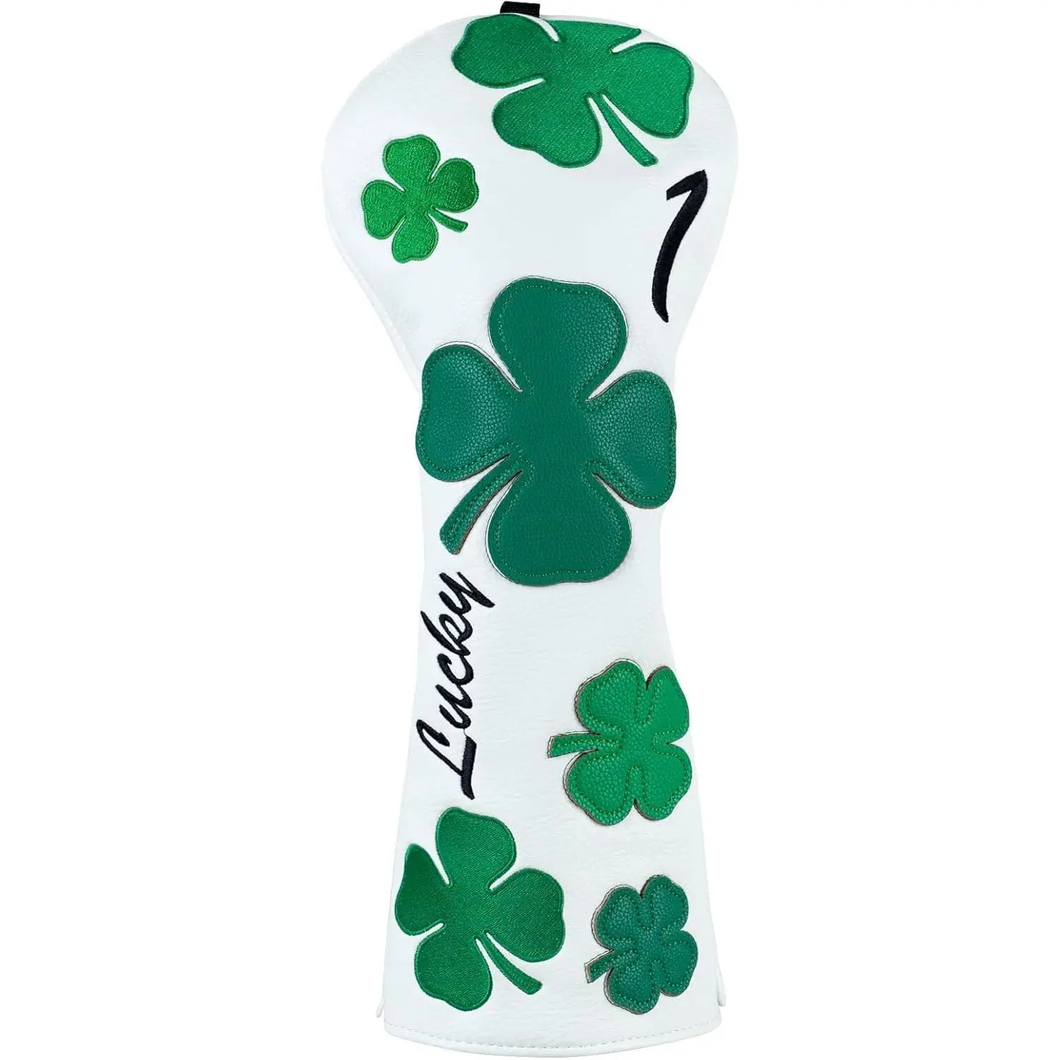 Green Lucky Clover Driver Wood Hybrid Headcover Blade Mallet Putter Cover for Scotty Cameron Taylormade Odyssey Also for Custom Version with Your Name Stitched
