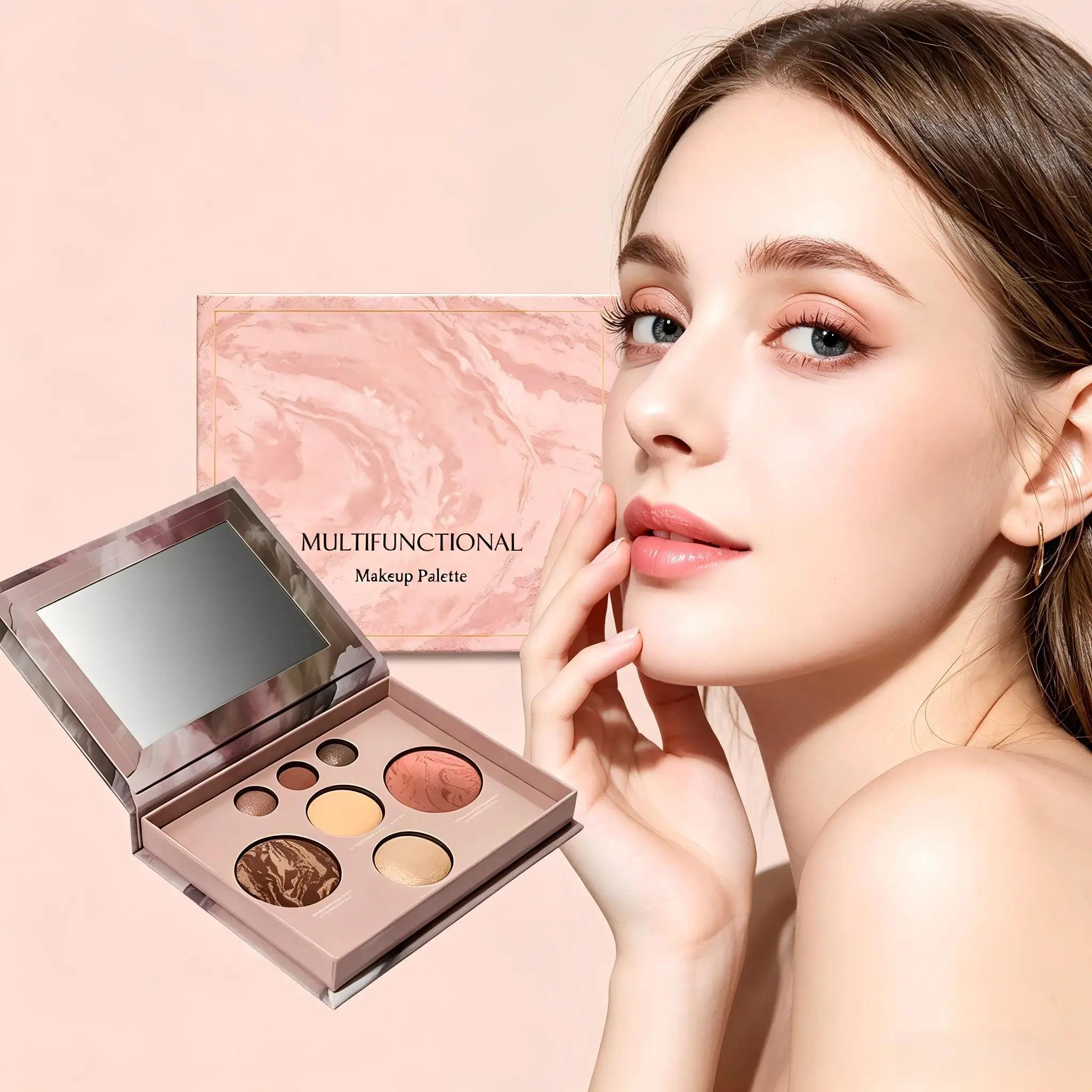 [NEW] Multi-Functional All-in-One Makeup Palette | Complete Face & Eye Cosmetic Kit | Blendable Multi-Shade Design | Smooth Long Wearing Texture | Matte & Shimmer Neutral Tones | Beginner Friendly Makeup for Women | Portable Daily & Party Travel Makeup