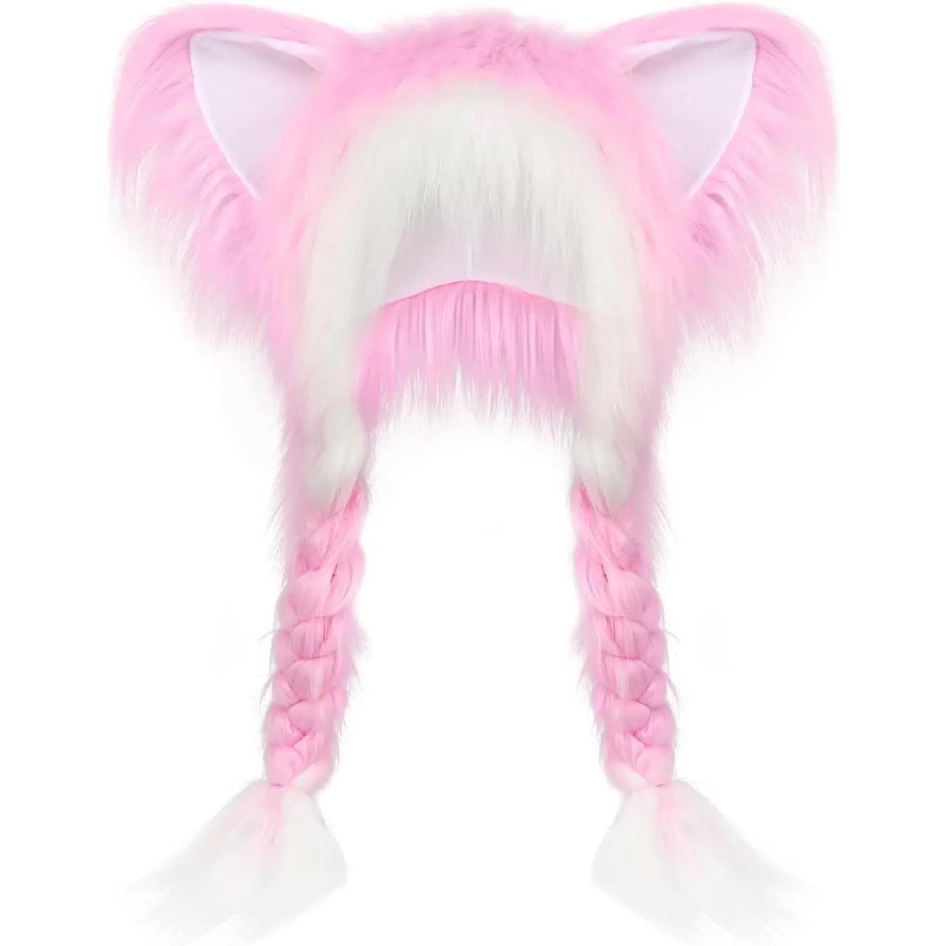 Plush  Hat Fursuit Furry  Ears Headwear  Winter Warm Cap Halloween Party Costume  Accessories