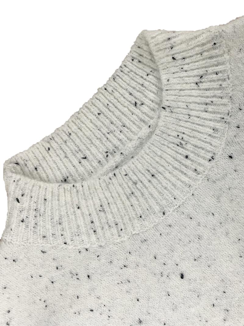 Women's Plain Drop Shoulder Sweater & Wide Leg Pants Two-Piece Set, Casual Fashion Cozy Baggy Knitwear Set for Daily Outdoor Wear, Women Knitwear for Fall & Winter