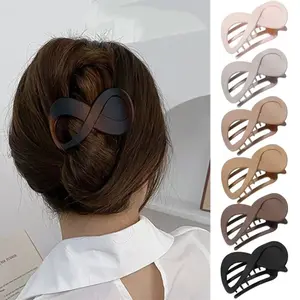 6Pcs Elegant French Flat Hair Clips, sturdy non-slip design delivers firm hold for both fine and thick hair. Chic summer hair accessories, perfect for women and girls daily styling.