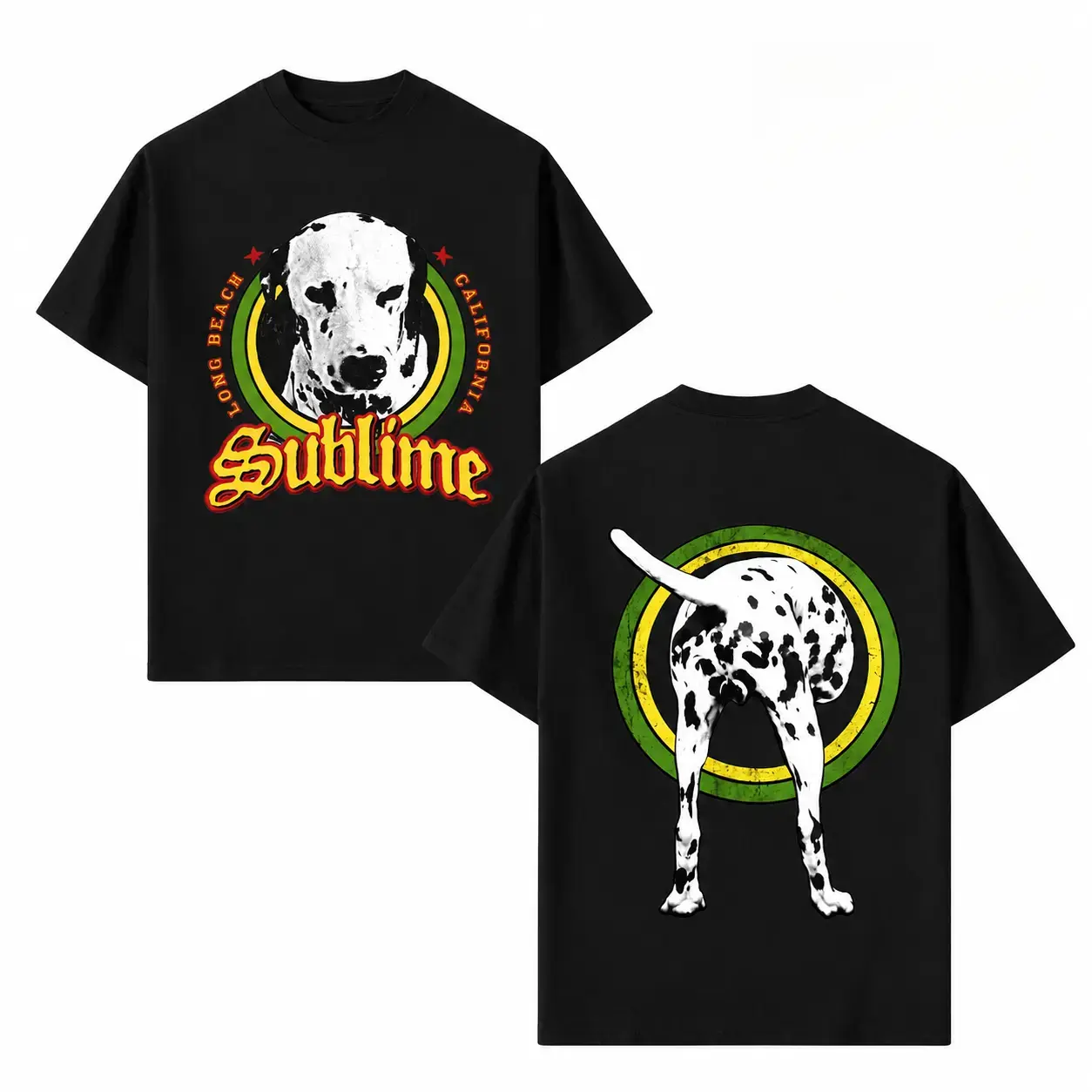 Sublime Dog Logo Graphic T-Shirt, Oversized Cotton Tee, Reggae Ska Punk Shirt,Sublime Dalmatian Dog Graphic Tee, Long Beach California Reggae Style Shirt, Vintage Graphic Tee deo merch graphic tees