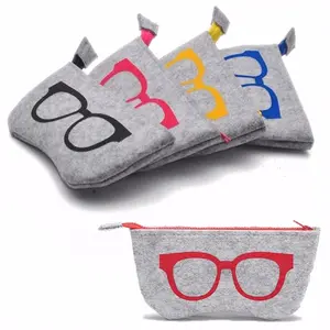 1pc Upgrade Your Eyewear with this Stylish Unisex Wool Felt Bag Glasses Holder Portable Sunglasses Organizer Eyeglasses Holder! Eye Glasses Holders