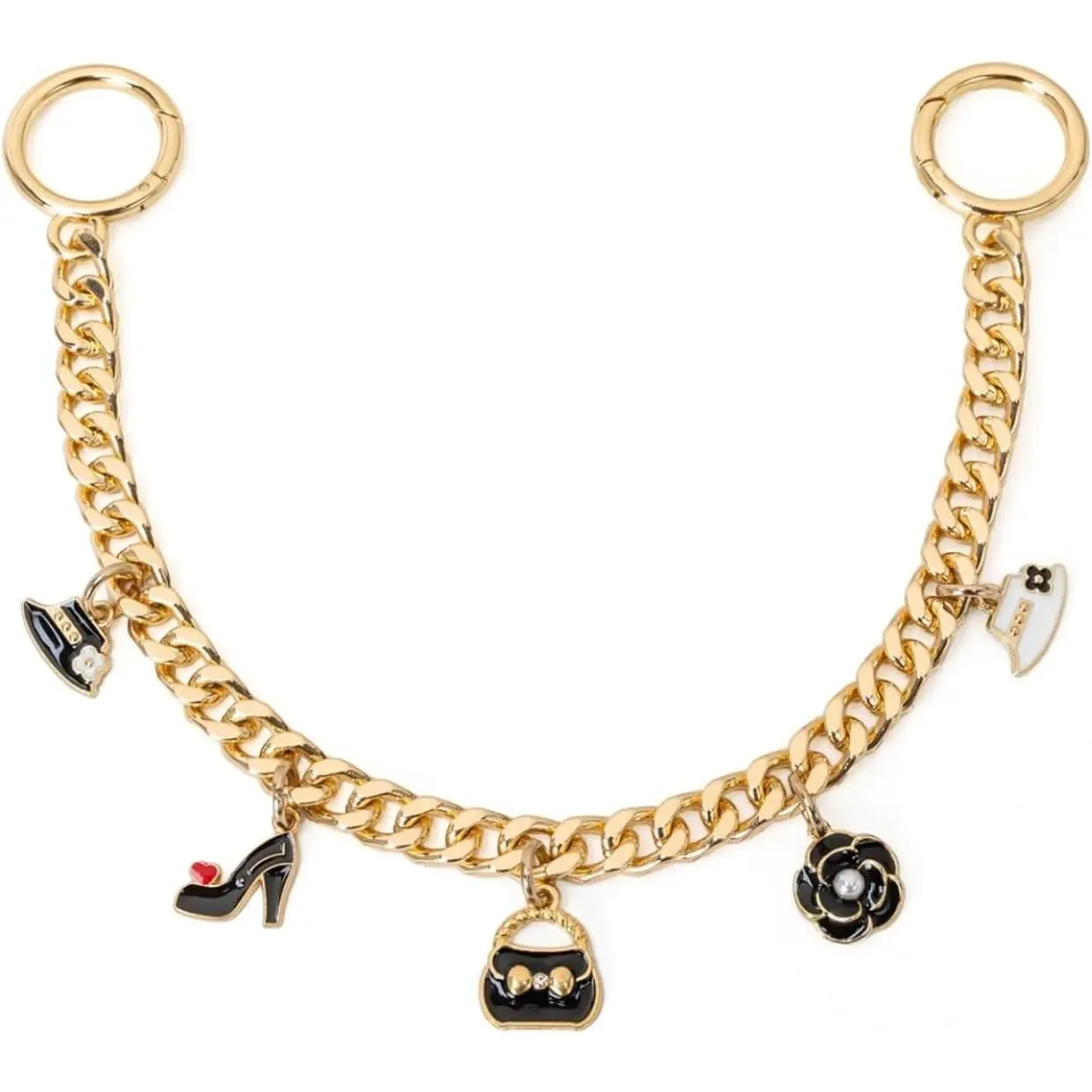 Fashion Bag Chain Charm Purse Chain for Handbag - Decorative Purse Extender Chain &  Handle - Metal Wallet Chain Jean Chain Pants Chain for Women (Golden)