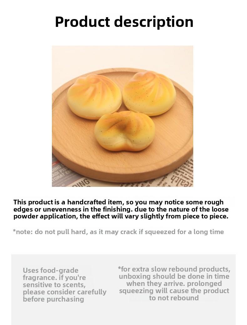 Best-Selling Super Soft Slow Rise Squishy Toy – Simulated Bread with Scent, Bun Food Play Set, Stress Relief & Early Learning Toy