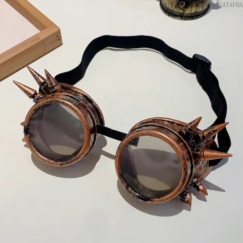 Vintage Punk Steampunk Glasses, Halloween Costume and Party Decor Props